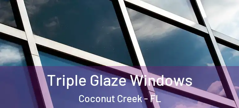  Triple Glaze Windows Coconut Creek - FL
